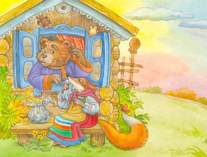Кот и лиса - читать русскую народную сказку онлайн