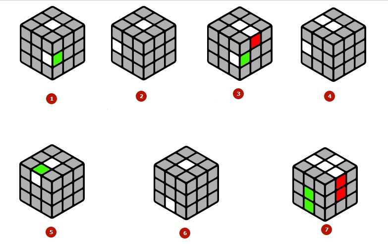 Последний этап кубика рубика