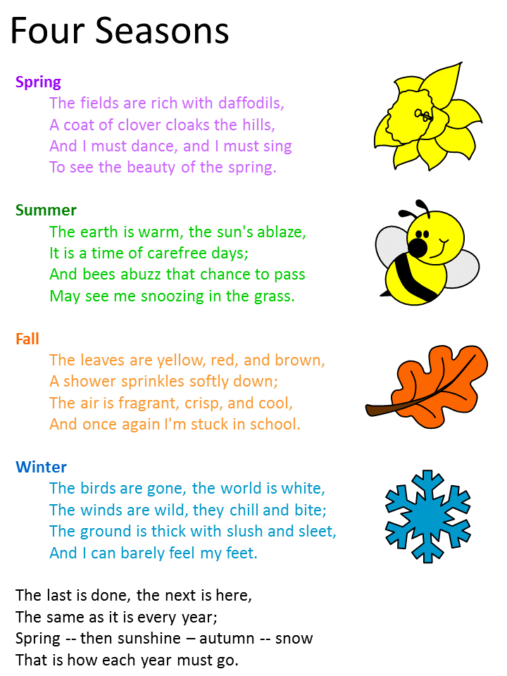 Стихи на английском для детей – короткие и с переводом