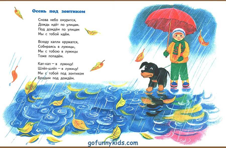 Стихи про дождик для детей 5-6-7 лет