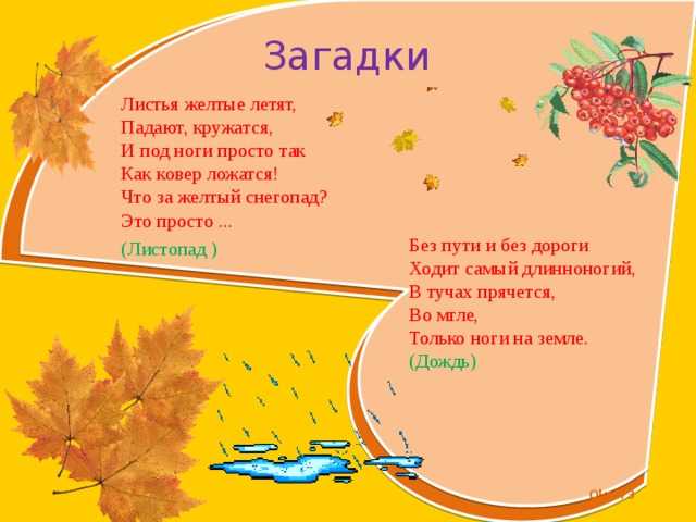 Загадки про осень для школьников :: syl.ru