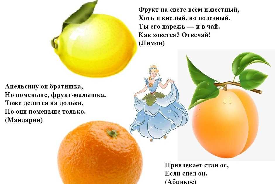 Загадки про фрукты для детей с ответами