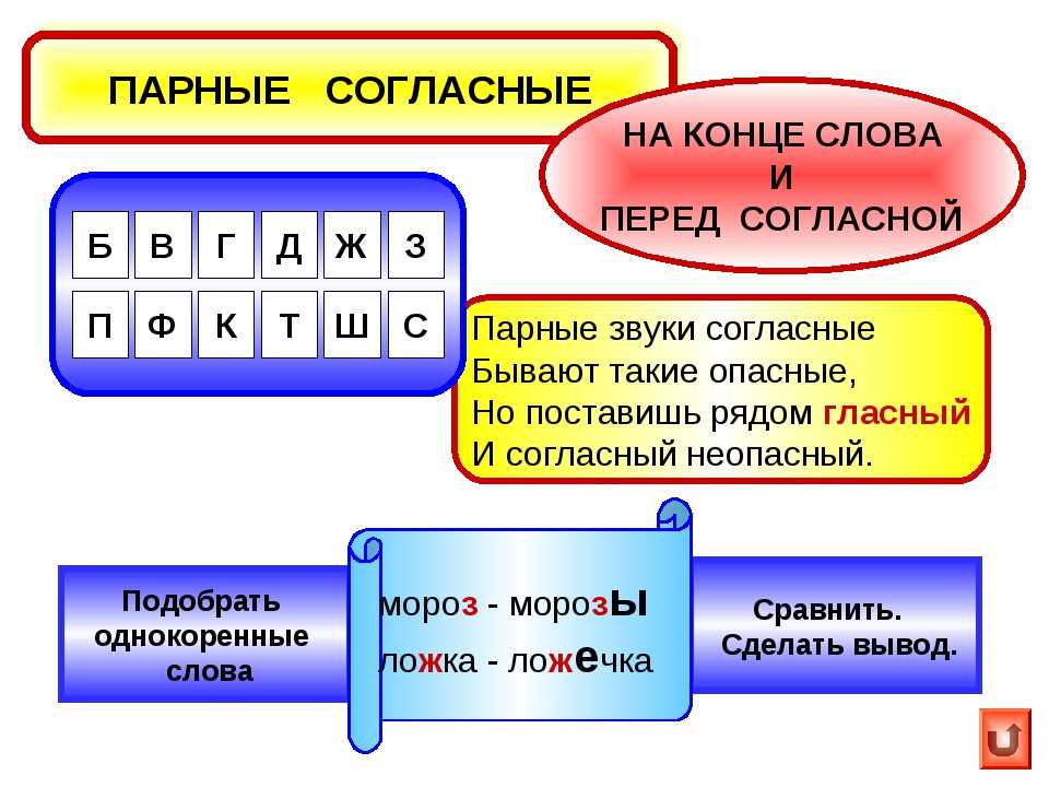 Парные согласные в корне карточки. Правило проверки парные согласные 1 класс. Правописание парных звонких и глухих согласных в корне слова. Парные звонкие и глухие согласные правило 2 класс. Парные звонкие согласные на конце слова 2 класс.