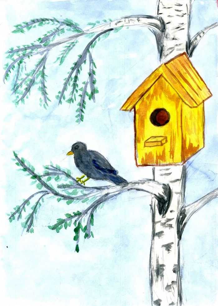 Как нарисовать скворца, поэтапное рисование птиц, как нарисовать летящую птицу и рисунки карандашом