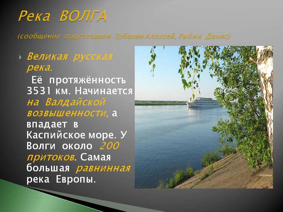 Какие водные объекты находятся в саратовской области. Доклад про Волгу. Описание реки Волга. Сообщение о реке Волге. Река Волга презентация.