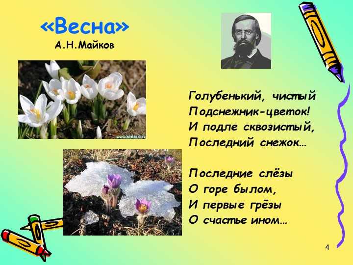 Стихи о весне русских поэтов