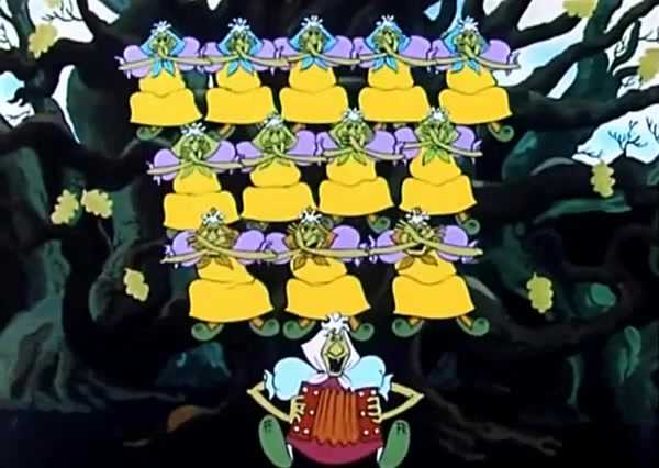 Частушки бабок-ёжек
						из мультфильма "летучий корабль"