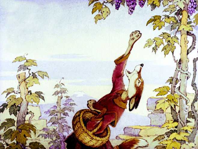 Иван крылов — лисица и виноград (басня)