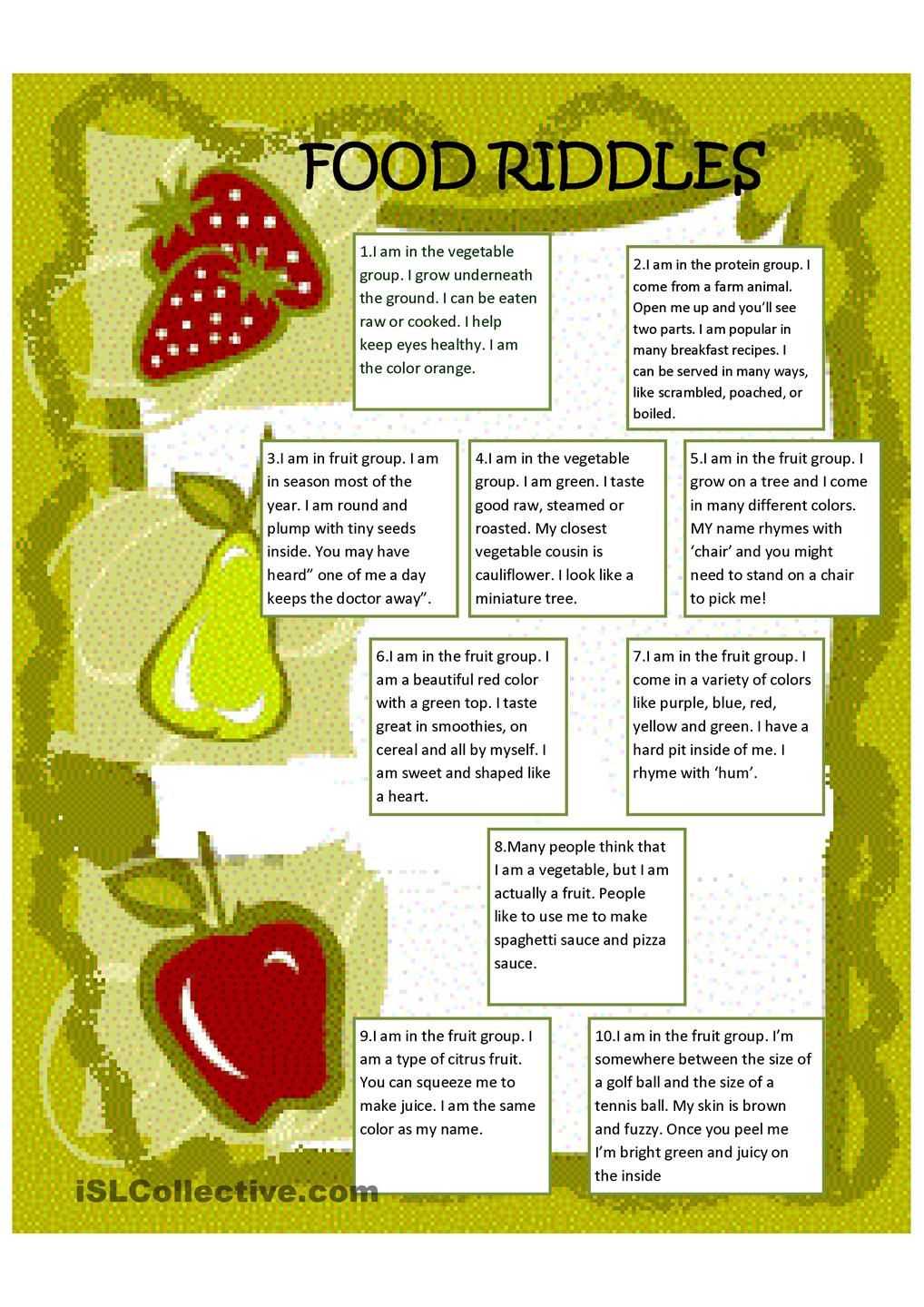 Загадки про фрукты