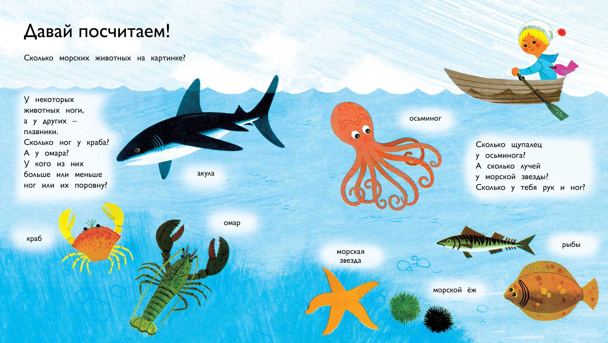 Зоология для детского сада. стихотворения про обитателей моря