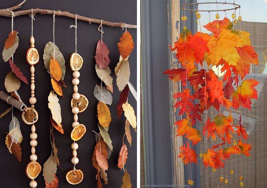 Осень – яркая пора. гирлянда из бумажных листьев. делаем вместе с детьми