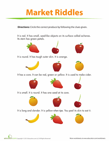 Стихи про овощи, ягоды и фрукты