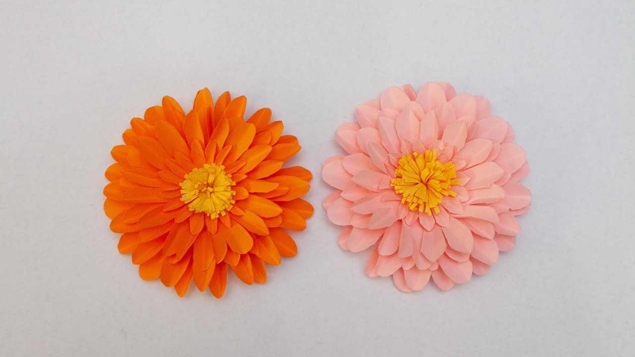 Как сделать из бумаги объемные цветы самые легкие