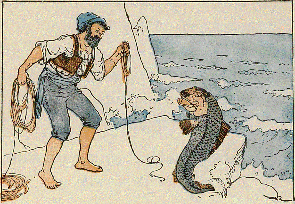 О рыбаке и его жене — братья гримм