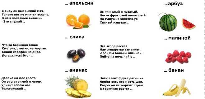 Логические загадки про овощи и фрукты