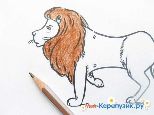 Иллюстрация к произведению лев и собачка. как нарисовать льва карандашом поэтапно. лев и собачка