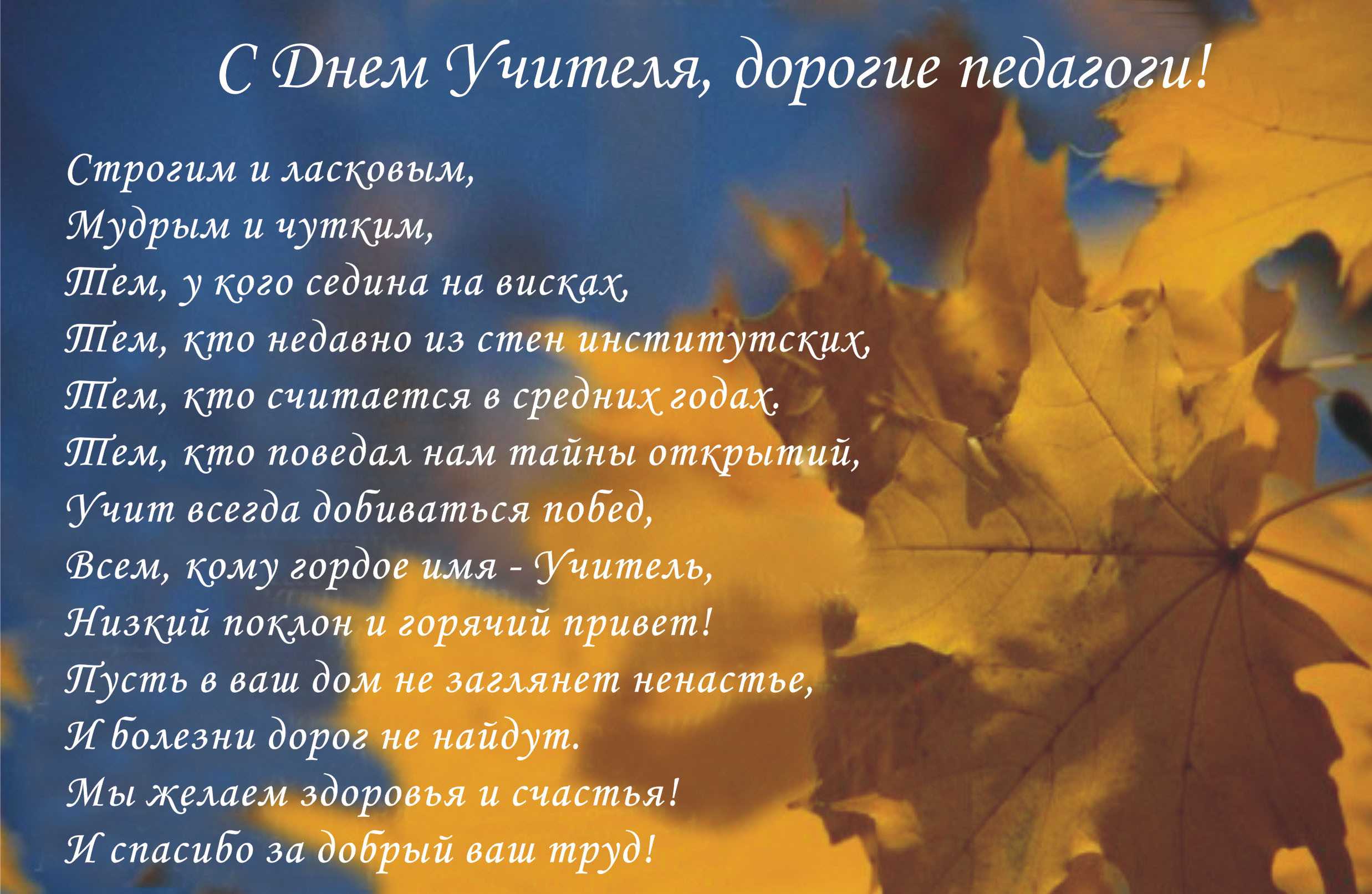 Стихи учителям предметникам на последний звонок | detkisemya.ru