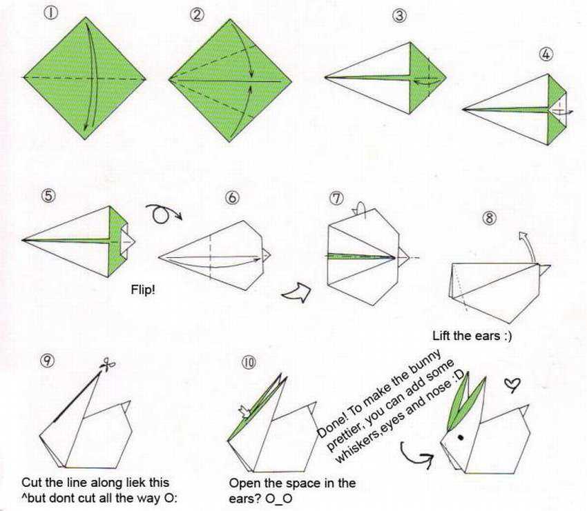 Как сделать зайца из бумаги. пошаговые инструкции + 300 фото